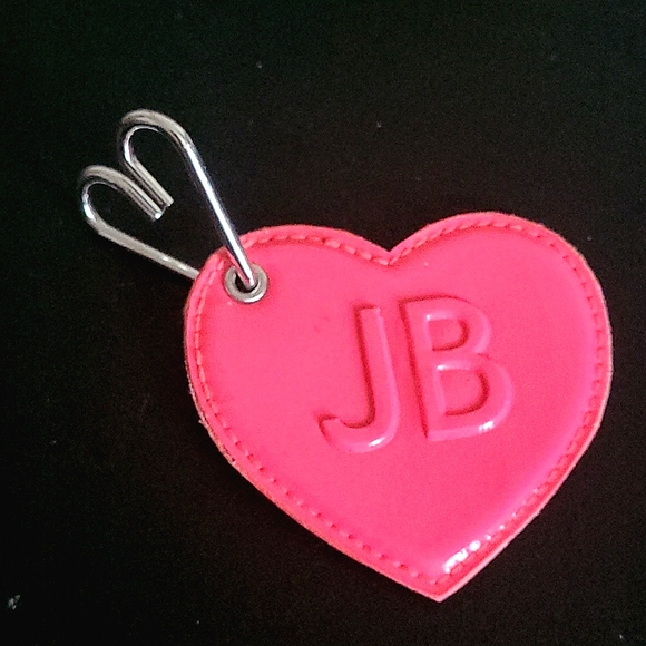 Justin Bieber Bag Pink Heart Charm - Picture 1 of 6